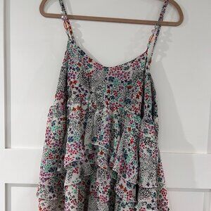 Lapis Flutter & Jeweled Camisole Ladies XL